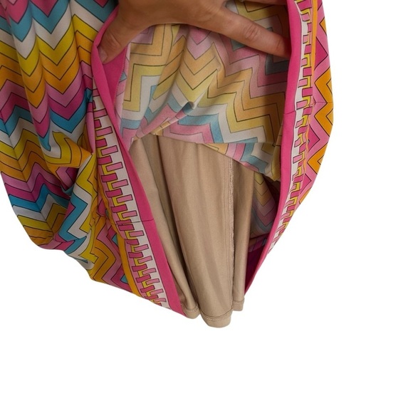 Trina Turk Pink and Yellow Halter Sundress Mini - Picture 9 of 13